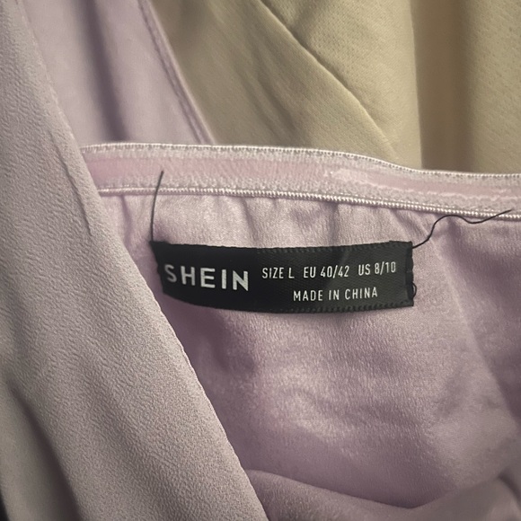 Purple One Shoulder Shein Formal Dress - Picture 4 of 7